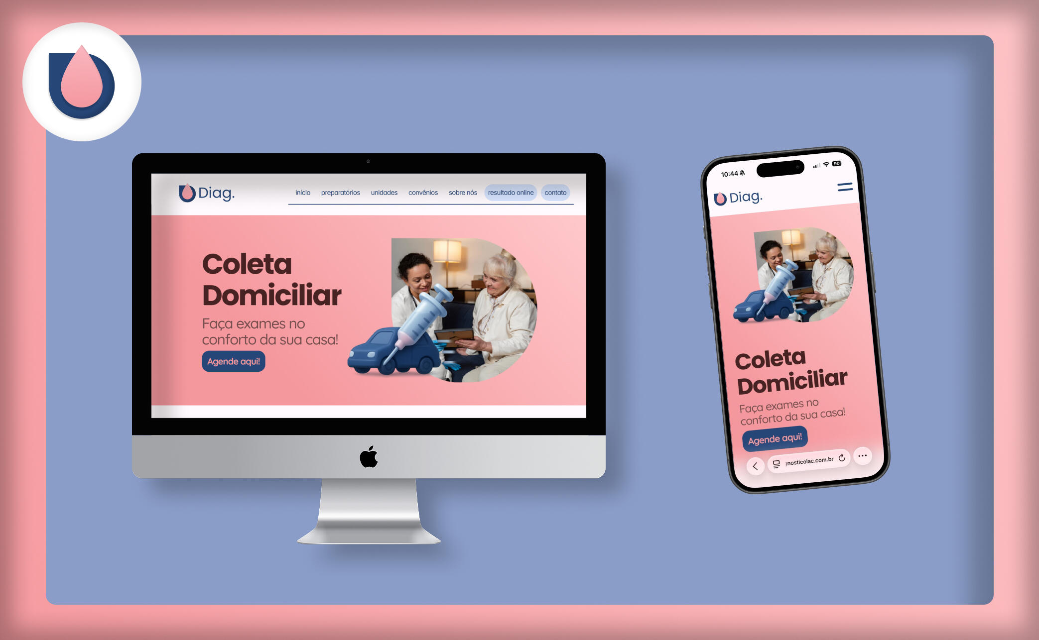 Website for a laboratory